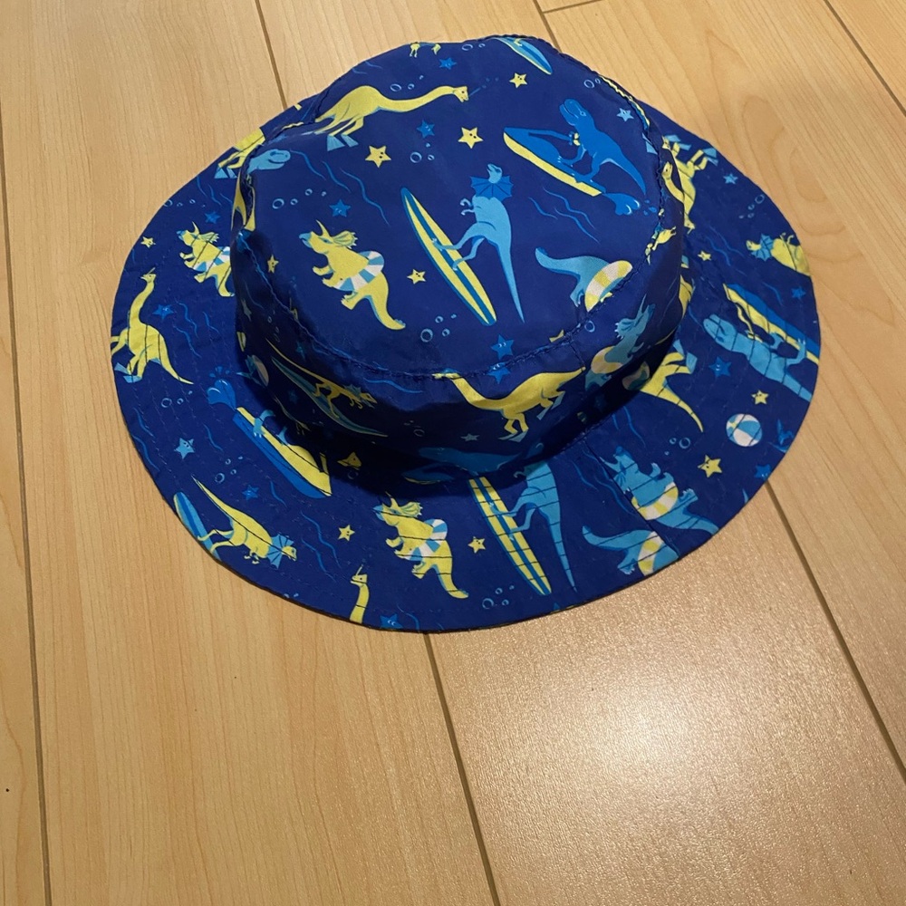 Blue Dinosaur Print Bucket Hat